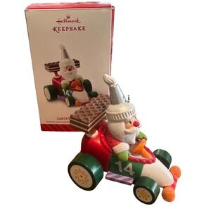 Hallmark Keepsake Santa Sweet Racer Christmas Ornament 2014 Wafer Spoiler